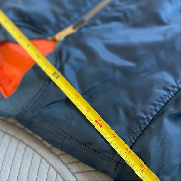 ROTHCO | S | MA-1 FLIGHT Men’s Navy Blue Technical Zip Cargo Bomber Jacket - Picture 7 of 16